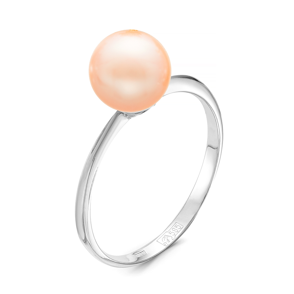 Кольцо тройное из серебра 925 пробы с жемчужинами "микс" 7-7,5 мм. Артикул 11813 Кольцо тройное из серебра 925 пробы с жемчужинами "микс" 7-7,5 мм. Артикул 11813