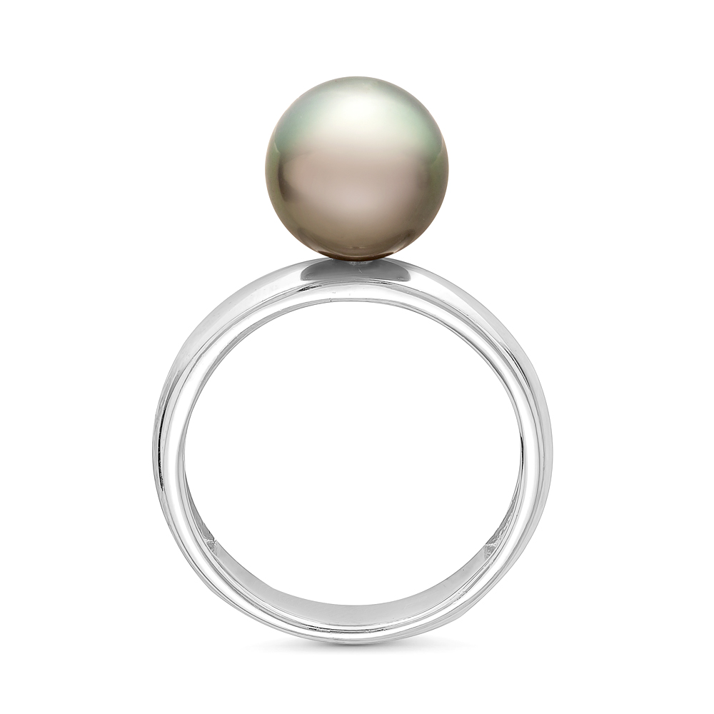 Кольцо из серебра 925 пробы с морской Таитянской жемчужиной 10-10,5 мм. Артикул 11796 Кольцо из серебра 925 пробы с морской Таитянской жемчужиной 10-10,5 мм. Артикул 11796